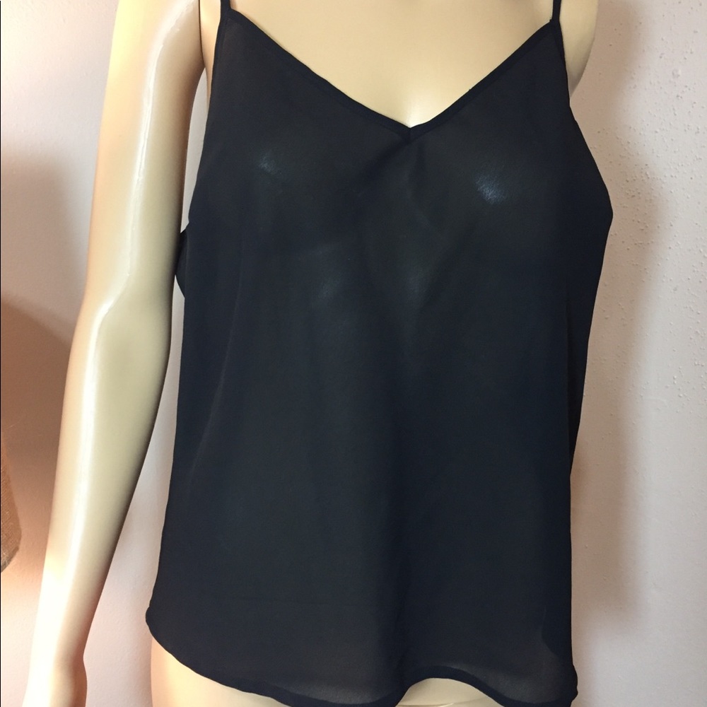 Black Sheer Camisole Size L